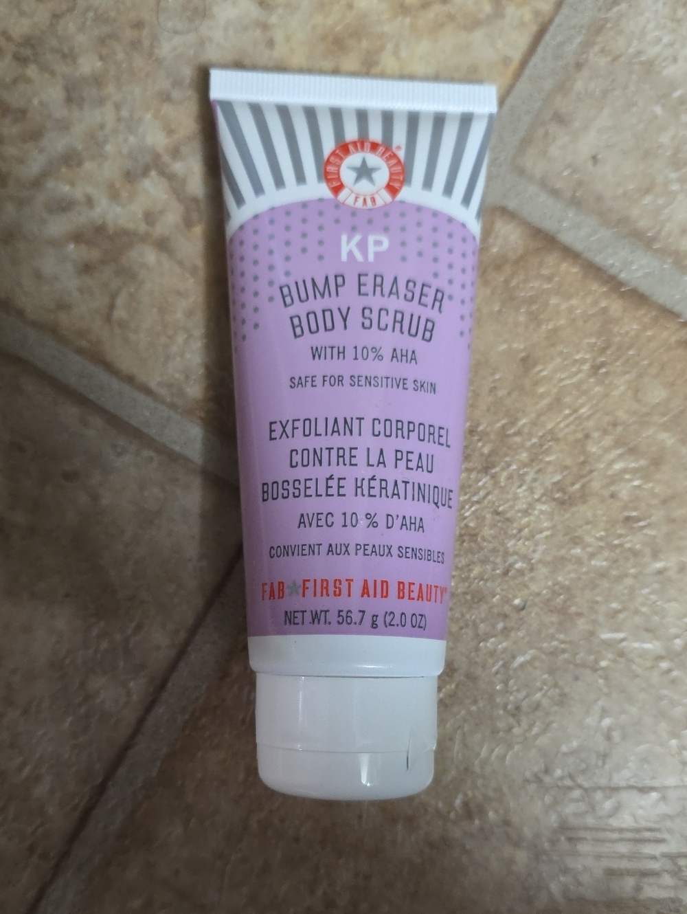 First Aid Beauty KP Bump Eraser Body Scrub - Pink & White